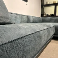 Ecksofa Wumms Typ 258 Leder Desperado Petrol 2120 17 Winkelstahlfuß Schwarz Matt Mit Fiunktionen