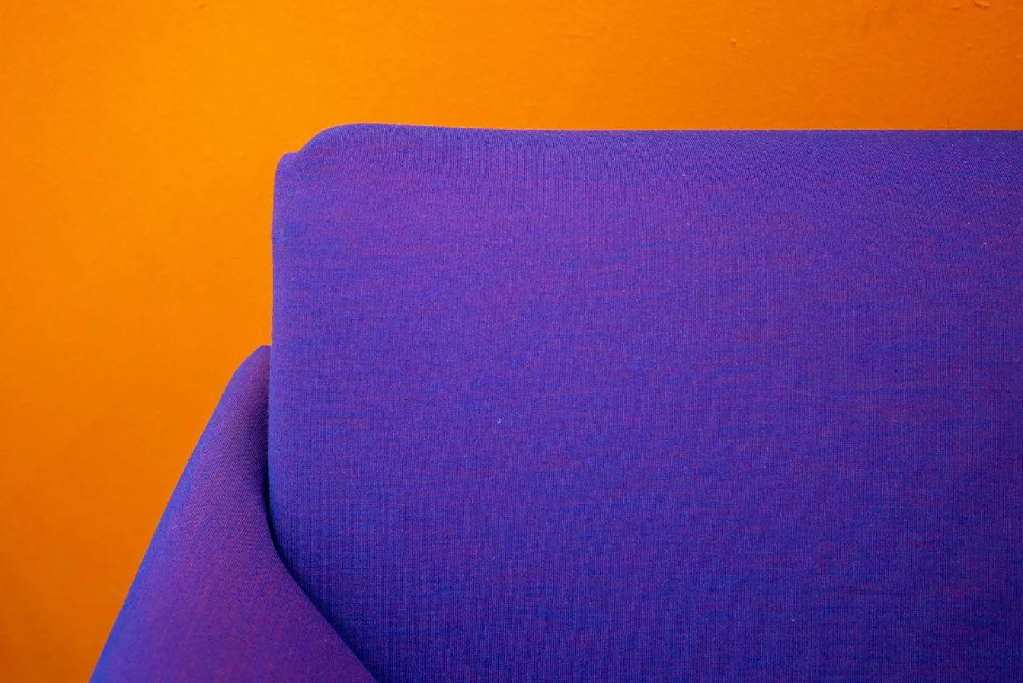 Ecksofagruppe Costume Stoff Kvadrat Uniform Melange 683 Lila Verbindungslemente Orange