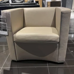 Einzelsessel CL 142.15 A Leder 43.400 Stone Drehteller Mit Rückholfunktion