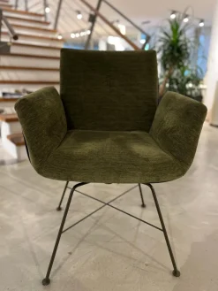 Einzelstuhl Alvo Stoff 8168 Moos Grün