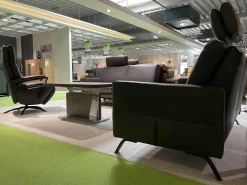 Elementgruppe Ortho Sedis 2.0 Anthrazit Leder Longlife Evita Anthrazit Metallfuß Schwarz