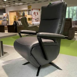 Elementgruppe Ortho Sedis 2.0 Anthrazit Leder Longlife Evita Anthrazit Metallfuß Schwarz