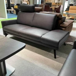 Elementgruppe Ortho Sedis 2.0 Anthrazit Leder Longlife Evita Anthrazit Metallfuß Schwarz