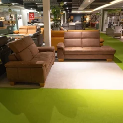 Elementgruppe Relaxa 6 0 Stoff Büffel Haselnuss Fuß Holz Eiche Geölt