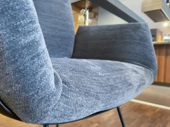 4er Set Armlehnstuhl Alvo Schale Schwarz Stoff 8145 Dunkelgrau Drahtgestell 4 Fuß Schwarz