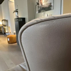 2er Set Armlehnstuhl Dexter 2056 I Leder 3 Select 12 Schlamm Braun Beige Grau Gestell Mooreiche