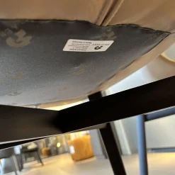 2er Set Armlehnstuhl Dexter 2056 I Leder 3 Select 12 Schlamm Braun Beige Grau Gestell Mooreiche