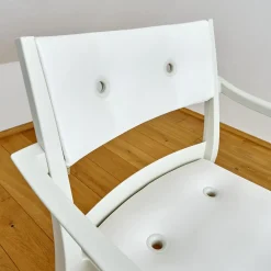 2er Set Armlehnstuhl Play P Starck Sitz Und Rücken Synthetik Weiß Gestell Chalk Weiß