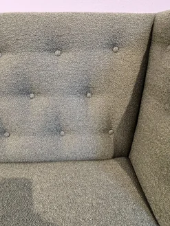 2er Set Bank Polo BW 167 6002 Stoff Queen 1775 434 Grün Gestell Eiche Natur Geölt