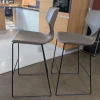 2er Set Barhocker Quo Stool Soft Touch 910 Grau