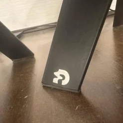 2er Set Beistelltisch Mortimer Platten Orobico Black 3 Stein Weiß Und Grau Gestell Stahl Schwarz