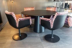 4er Set Drehstuhl Alvo Stoff Ardecora IL Veneto 15439446 Violett Mit Armlehnen