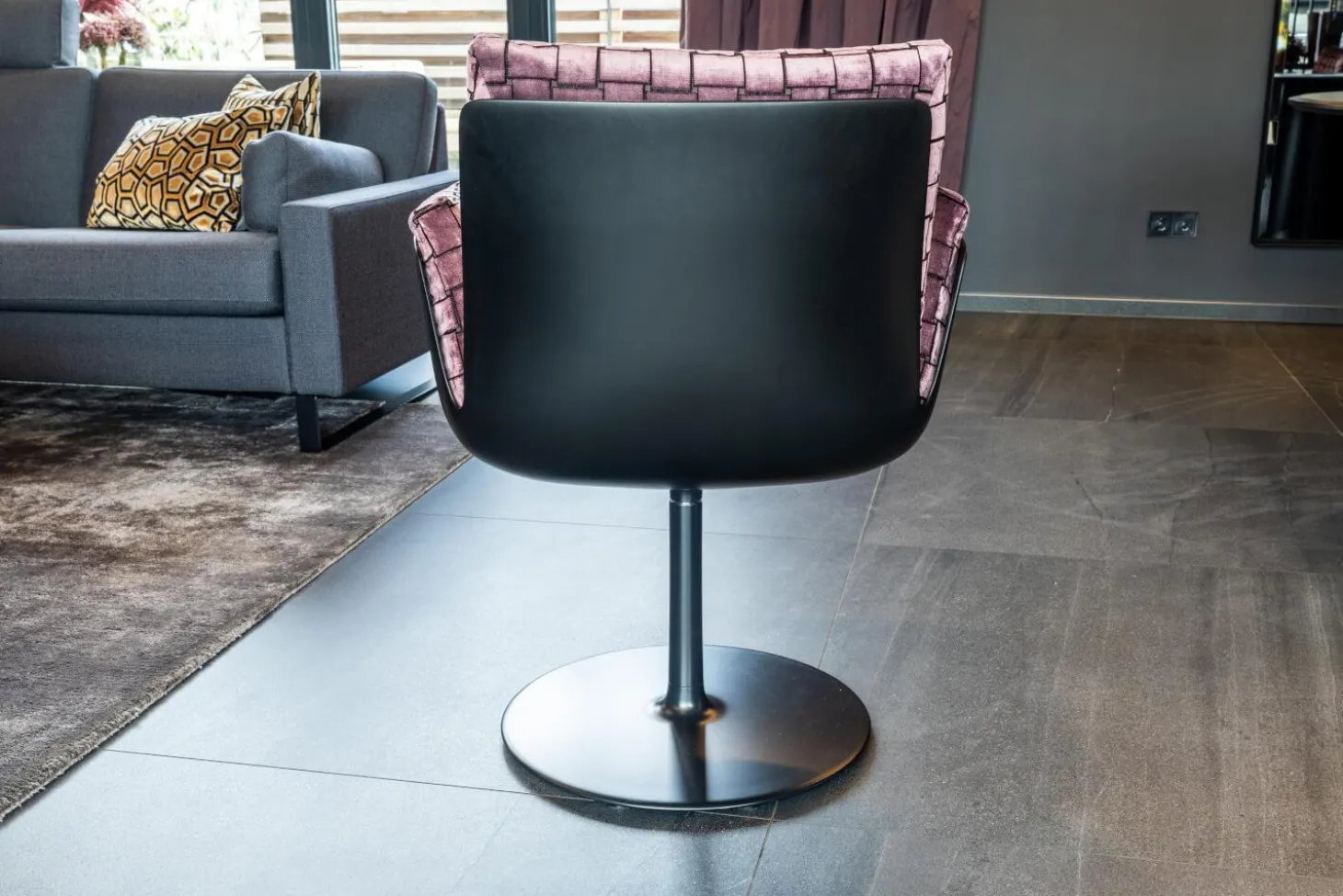 4er Set Drehstuhl Alvo Stoff Ardecora IL Veneto 15439446 Violett Mit Armlehnen