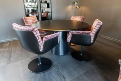 4er Set Drehstuhl Alvo Stoff Ardecora IL Veneto 15439446 Violett Mit Armlehnen