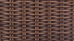 4er Set Freischwinger Jenny Vollgeflecht Coffe Creme Braun Untergestell Rundrohr Edelstahl