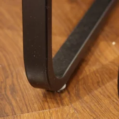 2er Set Freischwinger Kama Leder Hermes H-008 Anthracite Anthrazit Gestell Metall Schwarz Pulverbeschichtet