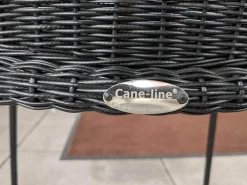 4er Set Outdoor-Sessel Breeze Cane -Line Faser Natte Grau Aluminium