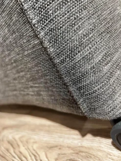 6er Set Sessel MR Picara 317 Stoff Yves Silver 12 Grau Und Stoff Mango Grey Grau 18746 Füße Rollen Schwarz