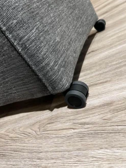 6er Set Sessel MR Picara 317 Stoff Yves Silver 12 Grau Und Stoff Mango Grey Grau 18746 Füße Rollen Schwarz