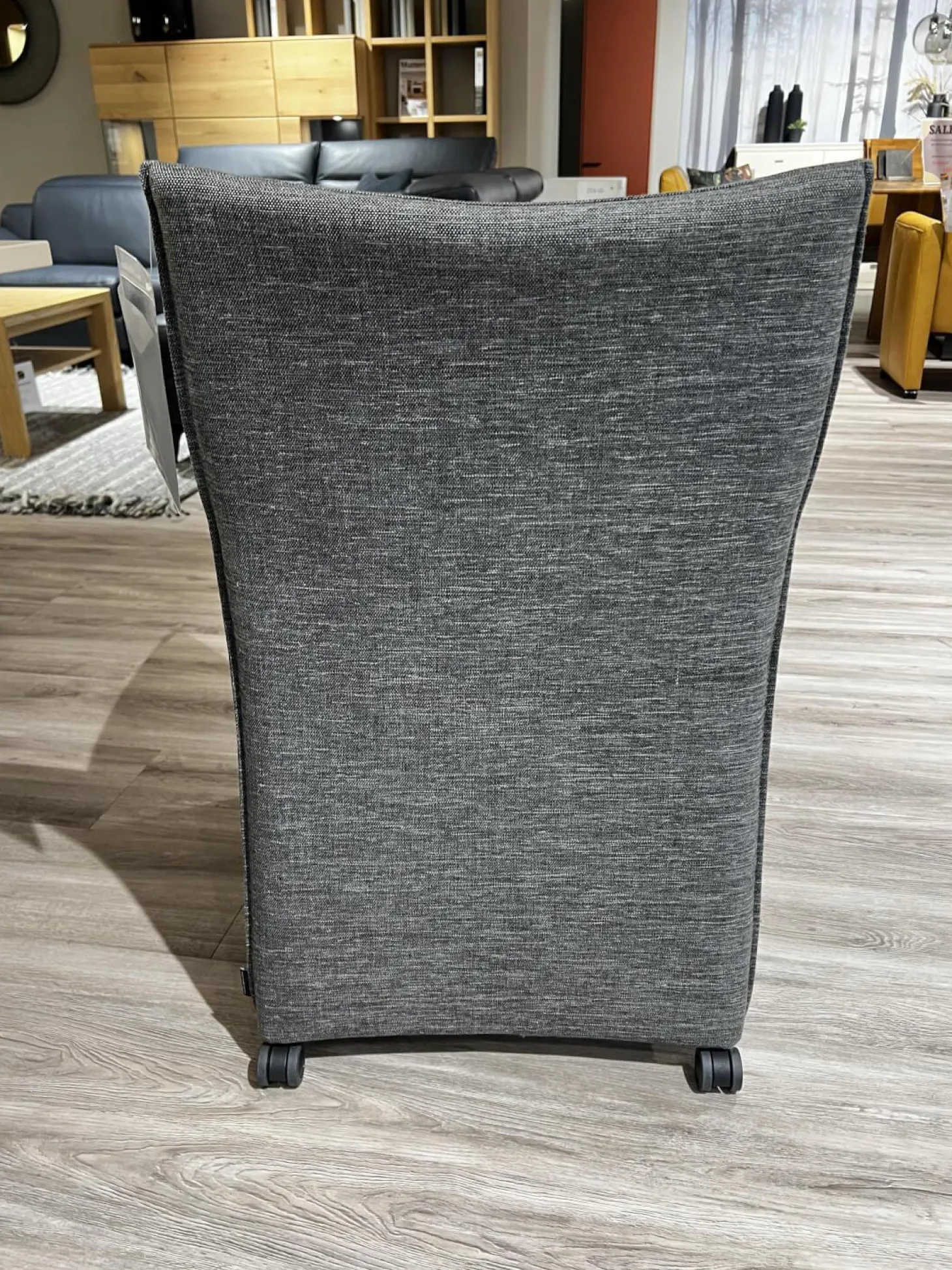 6er Set Sessel MR Picara 317 Stoff Yves Silver 12 Grau Und Stoff Mango Grey Grau 18746 Füße Rollen Schwarz