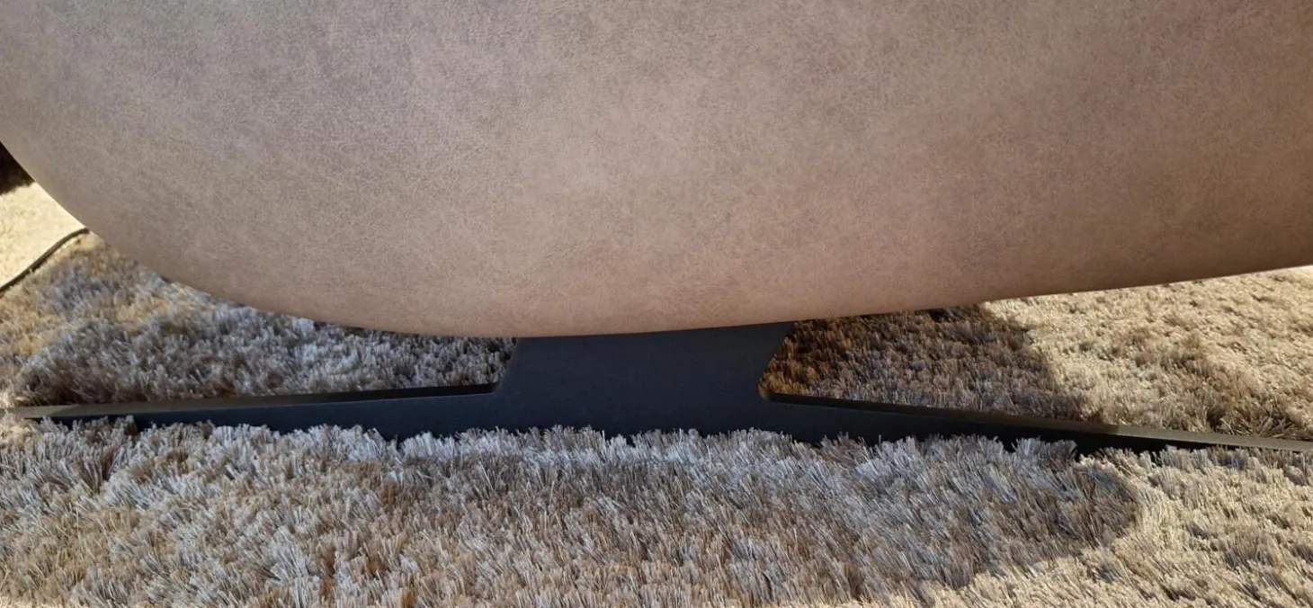 2er Set Sofa 4151 Leder 27 Leonessa Desert Beige Metallkufe Anthrazit Mit Motorischer Wall Free Funktion Ohne Dekokissen