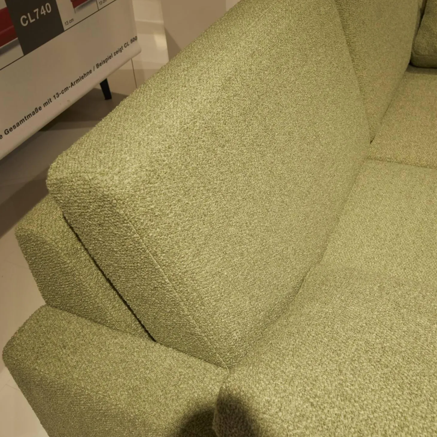 2er Set Sofa Classics 500 Bezug Stoff 2036.59 Monza Kufen Hochglanz Inklusive Kopfstütze Eckig Verstellbar