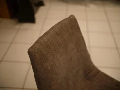 3er Set Stühle Lui Stoff Maple MA862 Grau Meliert Gestell Metall Schwarz Ohne Armlehne