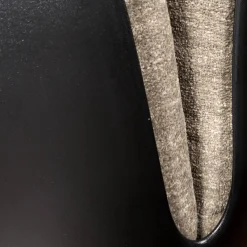 2-er Set Stuhl Alvo Stoff 8143 Taupe Schale Kunststoff Schwarz Drahtgestell Pulver Schwarz