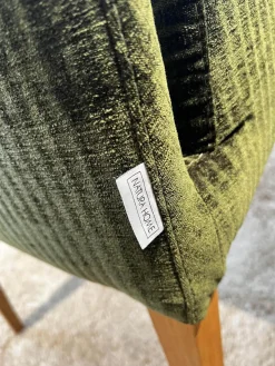 6er Set Stuhl Carry Stoff Chaves Forest Grün Gestell Eiche 32 Geölt