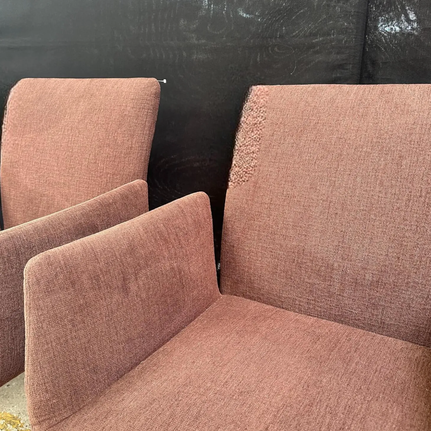 4er Set Stuhl Jalis 541 Stoff 10125 Bordeaux Rot Drahtgestell Lack RAL 010 20 10 Wengenschwarz Mit Filzgleiter