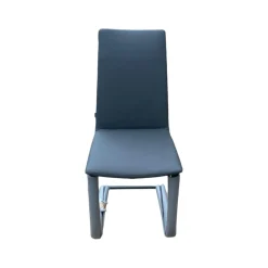 3er Set Stuhl Karma Leder Toledo Anthrazit Gestell Flachstahl Schwarz Mit Und Ohne Armlehnen