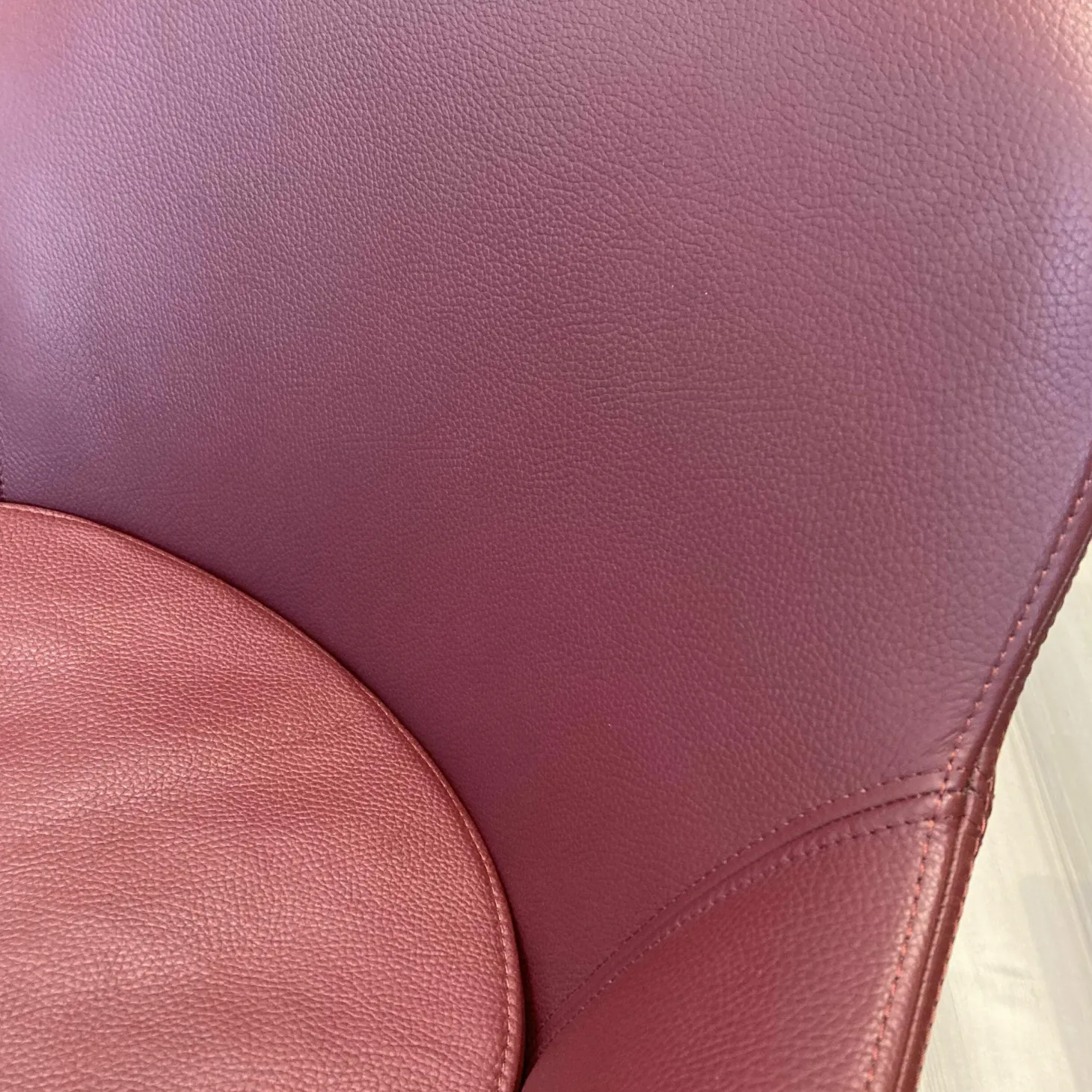 6er Set Stuhl Leder Colorado Kaminrot Rot Gestell Metall Schwarz Grau Drehbar