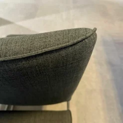 4er Set Stuhl Now Dining S21 Flachgewebe Anthrazit Metallgestell Kufen Chrom