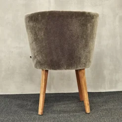 2er Set Stuhl Polo Cocktail Stoff Emilia B-121 Untergestell Nussbaum Geölt Mit Drehfunktion Und Rückholmechanik