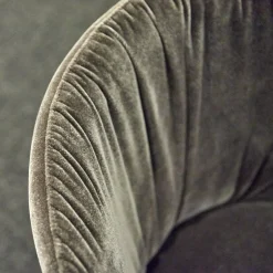 2er Set Stuhl Polo Cocktail Stoff Emilia B-121 Untergestell Nussbaum Geölt Mit Drehfunktion Und Rückholmechanik