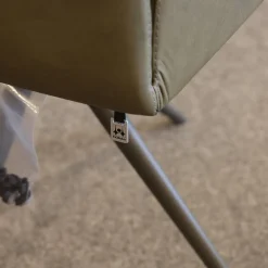 6er Set Stuhl S1000 Leder Senf Gelb Und Leder Grün Gestell Pulverbeschichtet Anthrazit