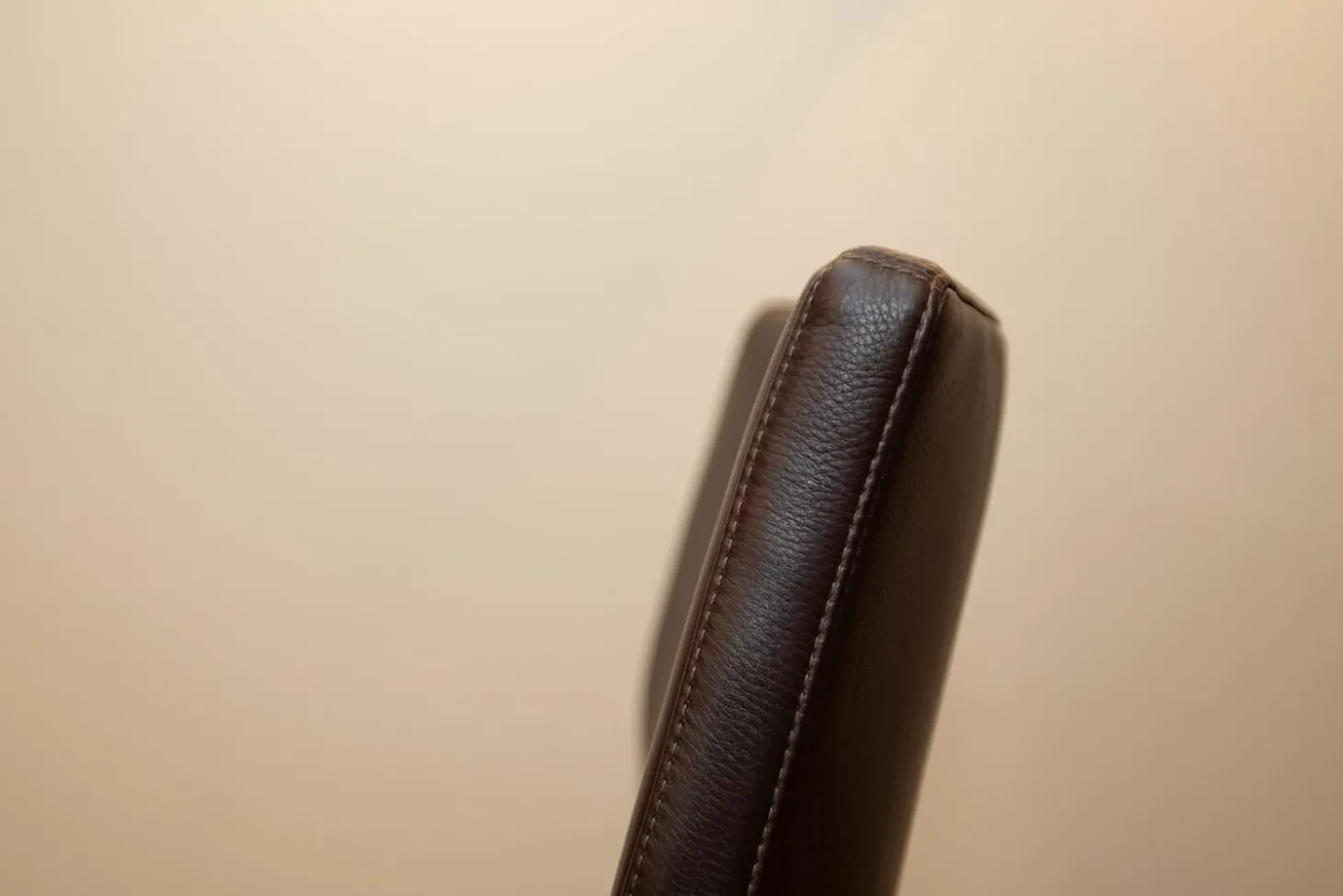 2er Set Stuhl Toga Leder Genuin Mokka Braun Füße Buche Wenge Gebeizt