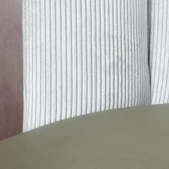 2-er Stuhlgruppe Gaia Rücken Stoff Lisboa 18 Sitz Leder Silk Dark Olive 182 4-Fuß Sterngestell Schwarz