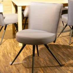 6-er Stuhlgruppe LS 010317 Bezug Amsterdam Blau Gestell Metall Anthrazit Matt