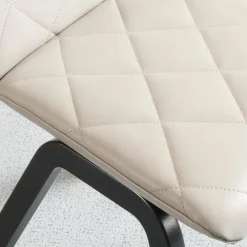 6-er Stuhlgruppe Mango Leder Paloma Silver Grey Gestell Schwarz 36 Buche Gebeizt Und Lackiert Mit Balance Adapt