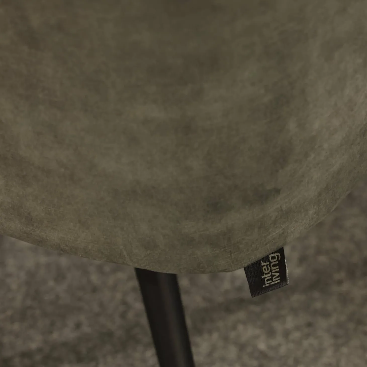 6er-Ser Set Stuhl 5110 Stoff Genova Forest Grau Gestell Metall Schwarz