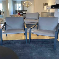 2er-Set Armlehnstuhl Allure APO 1 Leder Dunkelbeige