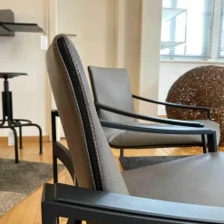 2er-Set Armlehnstuhl Allure APO 1 Leder Dunkelbeige