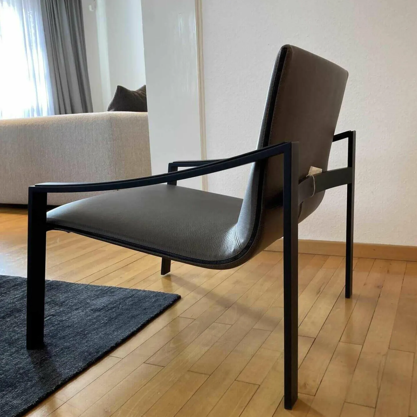 2er-Set Armlehnstuhl Allure APO 1 Leder Dunkelbeige