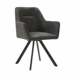 6er-Set Armlehnstuhl Lindale Stoff Guarda Anthrazit