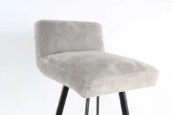 3er-Set Barhocker Greg Sitzhöhe 80cm Stoff Beloved Grau