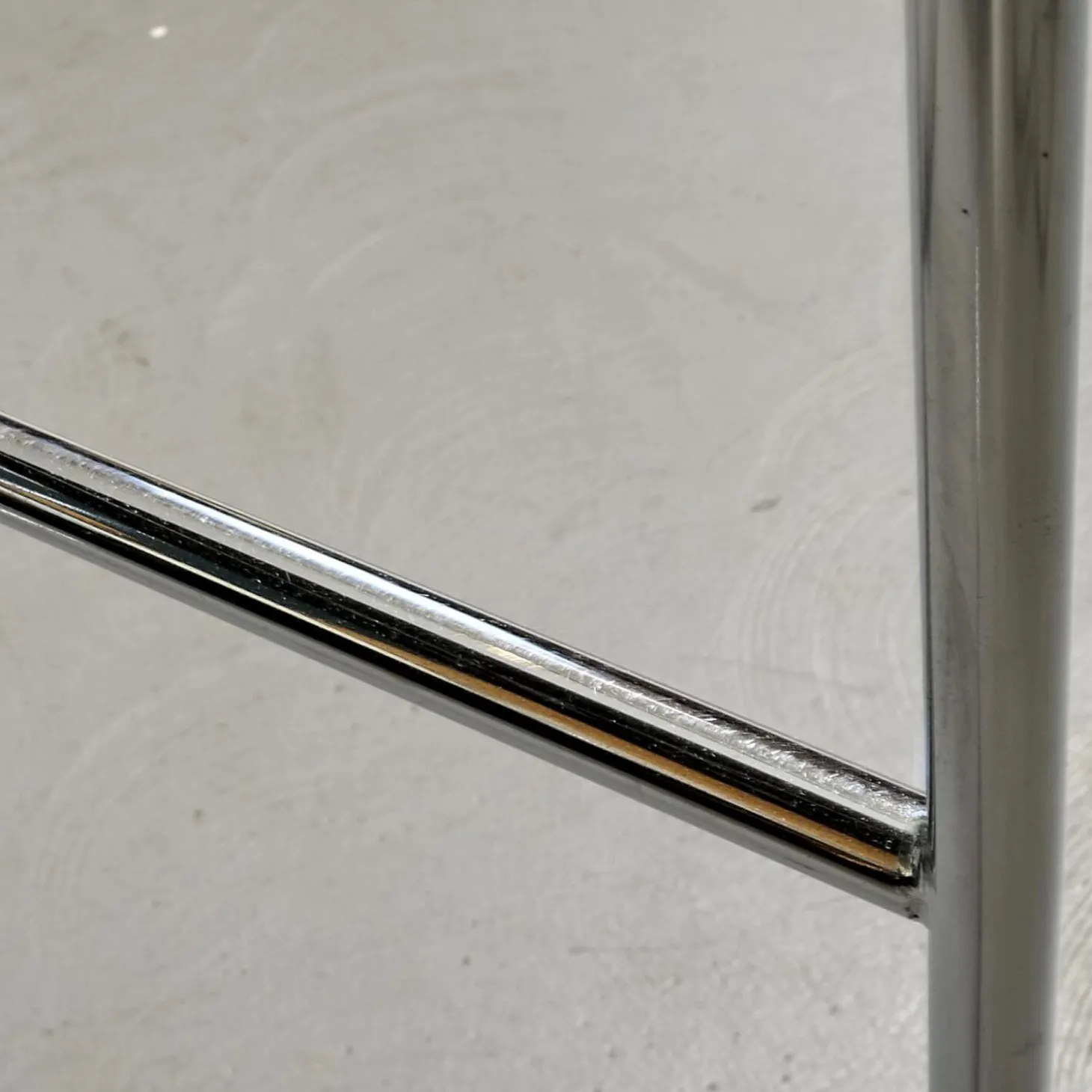 2er-Set Barhocker Wave Bezug Eco-Leder Schwarz Gestell Verchromt Inklusive Gleiter