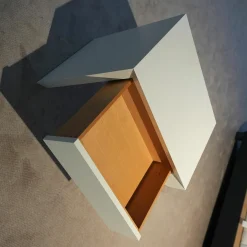 2er-Set Beistelltisch Cosa Lack Weiß