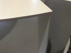 2er-Set Beistelltisch Nix Weiß Lackiert Kernleder Schwarz