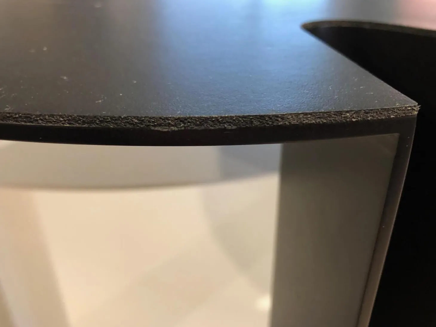 2er-Set Beistelltisch Nix Weiß Lackiert Kernleder Schwarz